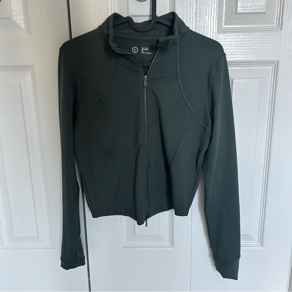 Hollister (Gilly Hicks) Dark Green Zip-Up